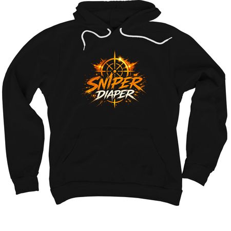 ? SNIPER DIAPER ? FIRE ENERGY HOODIE, a Black Premium Pullover Hoodie