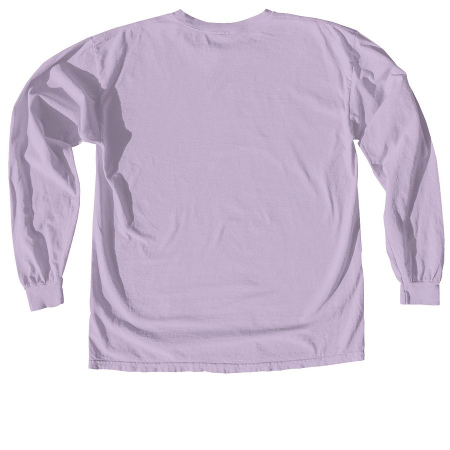 PRIDE MONTH: March With Pride!, a Orchid Comfort Colors Long Sleeve Tee (back-view)
