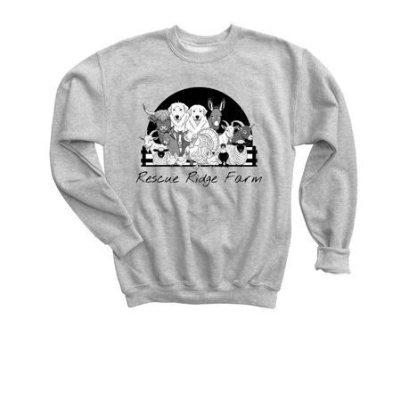 Rescue Ridge Farm Hoodies, a Sport Grey Youth Crewneck Sweatshirt