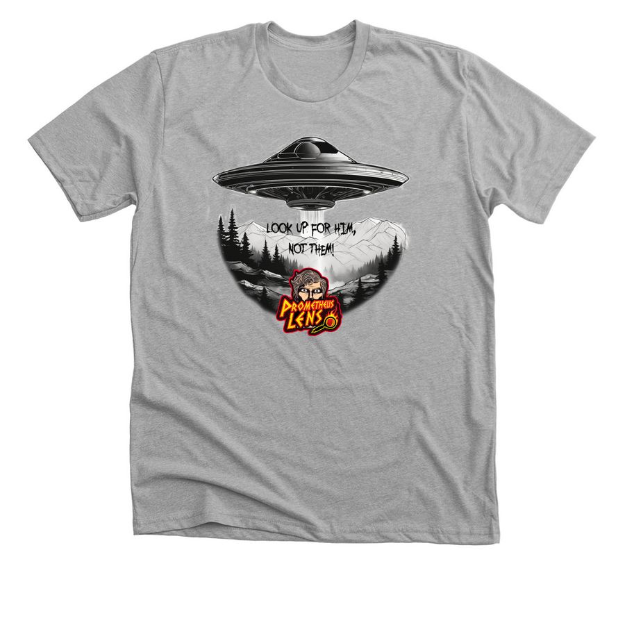 Him Not Them, a Athletic Heather Premium Unisex Tee