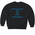 T1D Breakthrough Walk Funderaiser, a Black Softstyle Crewneck Sweatshirt (back-view)