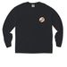 Proud to Support You, a Black Comfort Colors Long Sleeve Pocket Tee