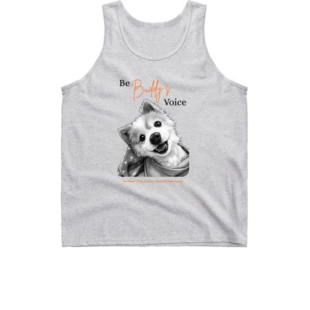 Be Buddy's Voice, a Sport Grey Classic Unisex Tank Top