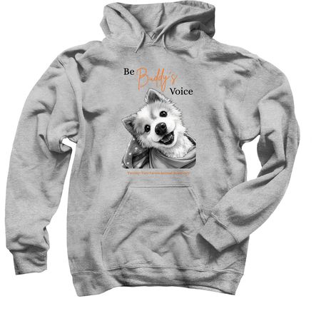 Be Buddy's Voice, a Sport Grey Pullover Hoodie