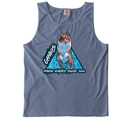 Chaos, a Blue Jean Comfort Colors Tank Top