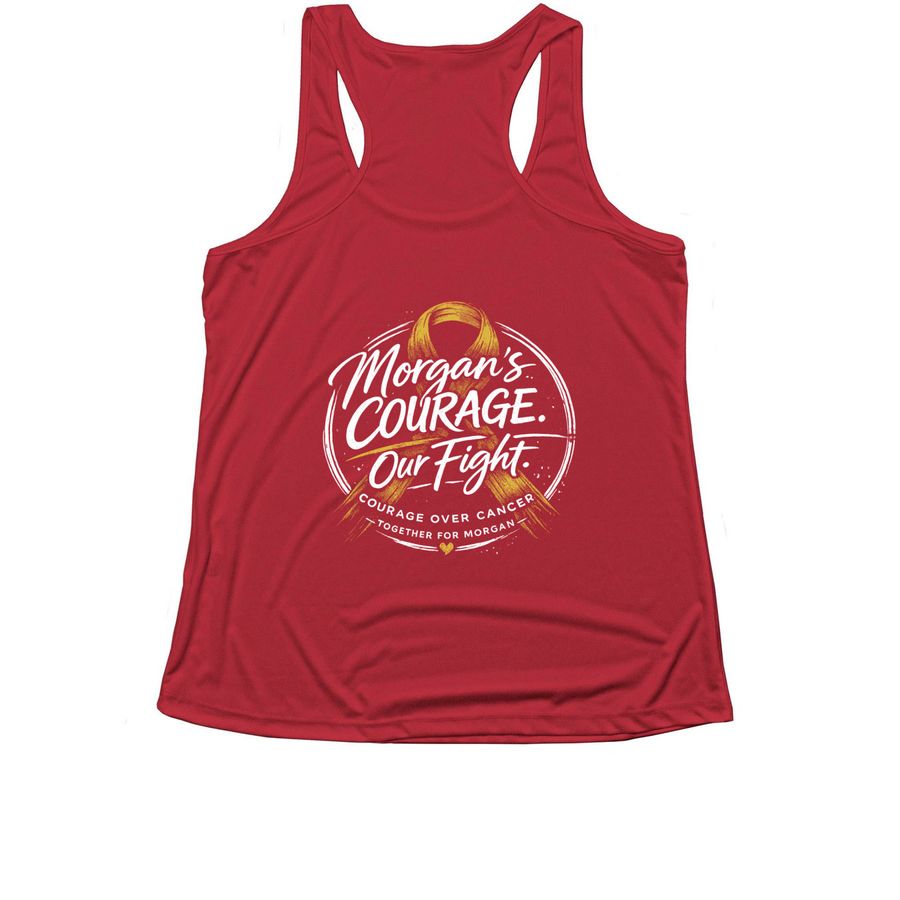 Morgan's Courage Over Cancer, a True Red Women's Performance Tank