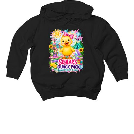 Skylar Rose ?, a Black Toddler Pullover Hoodie
