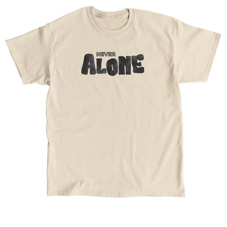 Never Alone - Light, a Sand Classic Unisex Tee