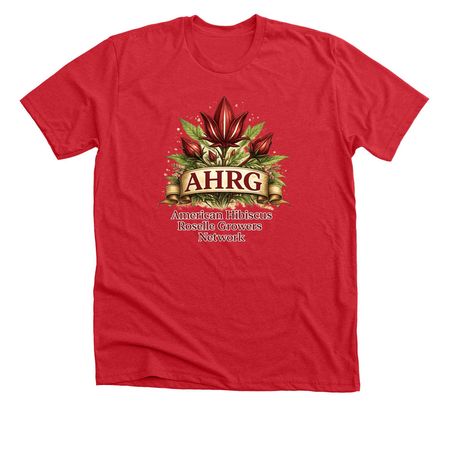 Hibiscus Growers Network, a Heather Red Premium Unisex Tee