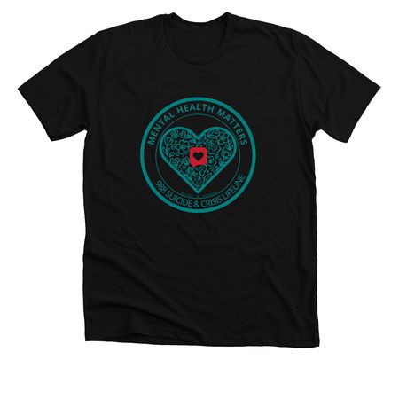 Mental Health Awareness month 2026, a Solid Black Blend Premium Unisex Tee