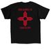 USS Santa Fe Zia Merch, a Black Classic Unisex Tee (back-view)