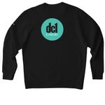 dc1 nike, a Black Nike Club Fleece Crewneck Sweatshirt (back-view)