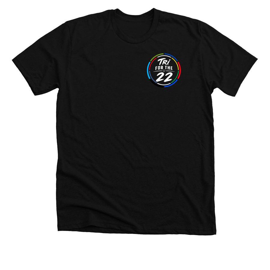 Tri For the 22 | Mighty Oaks, a Solid Black Blend Premium Unisex Tee