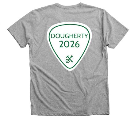 Family Shirt - Dougherty, a Athletic Heather Premium V-Neck Tee (back-view)