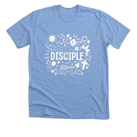 HC Kids Tiny Disciple T-shirt, a Heather Carolina Blue Premium Unisex Tee