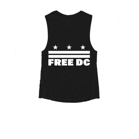 FREE DC Summer Shirt Lineup, a Black Women's Muscle Tank