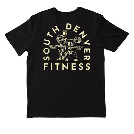 The mind is the body. The body is the mind, a Black Nike Dri-FIT Jersey Blend Performance Tee