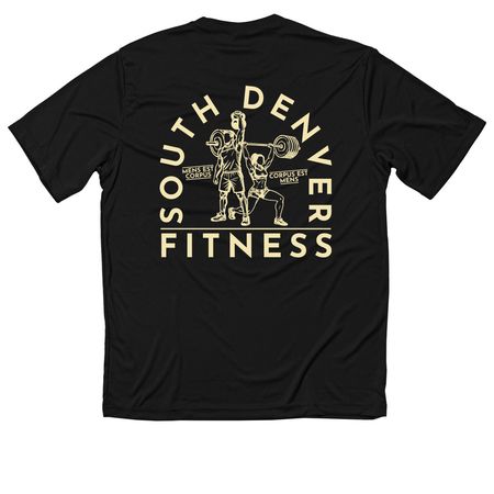 The mind is the body. The body is the mind, a Black Classic Performance Tee