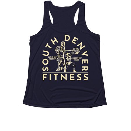 The mind is the body. The body is the mind, a True Navy Women's Performance Tank