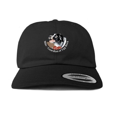 Milo Hats, a Black Printed Classic Baseball Cap
