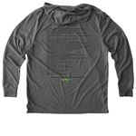 Happy 40th BioQUEST!, a Aluminum Grey Allmade Eco Triblend Hoodie Tee (back-view)