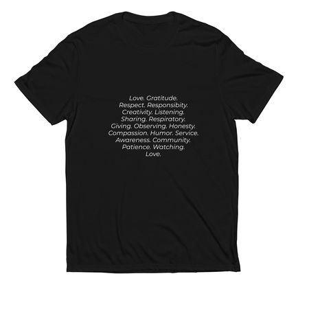 The world&nbsp;, a Deep Black Allmade Eco Triblend Unisex Tee