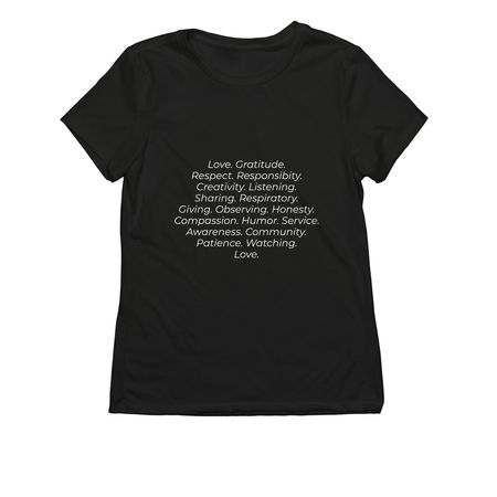The world&nbsp;, a Deep Black Allmade Eco Triblend Women?s Tee