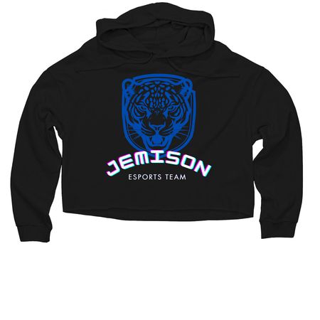 Esports Jag Gear, a Black Women?s Lightweight Cropped Hoodie