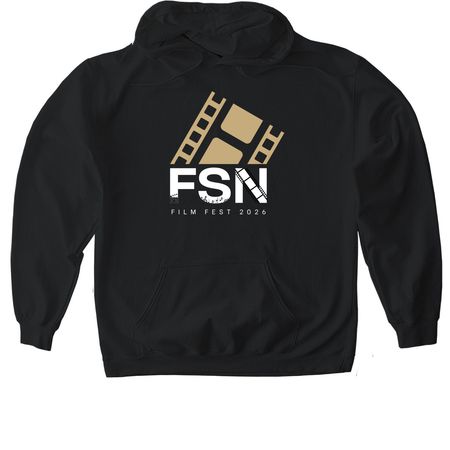 FSN FILM FEST 2026, a Black Gildan Softstyle Pullover Hoodie