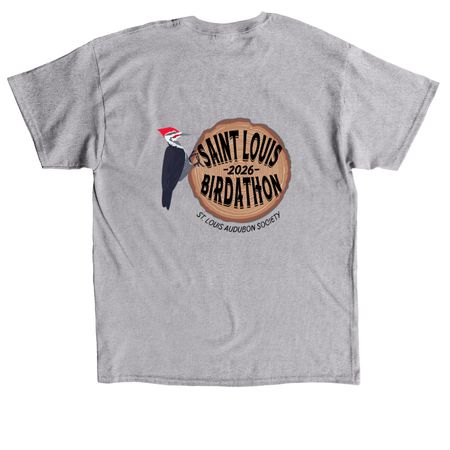 St. Louis Birdathon 2026, a Sport Grey Classic Unisex Tee (back-view)