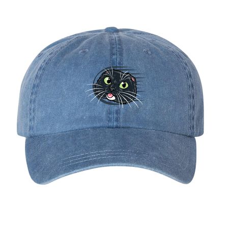 Earl Hat, a Royal Blue Printed Pigment Dye Baseball Cap