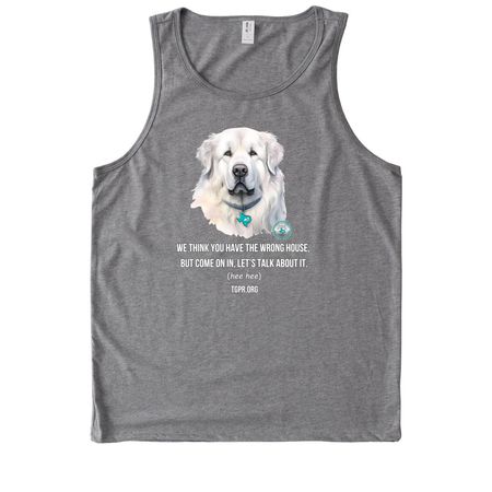 TGPR 25th Anniversary Ts #7 Come On In&nbsp;, a Aluminum Grey Allmade Eco Triblend Tank