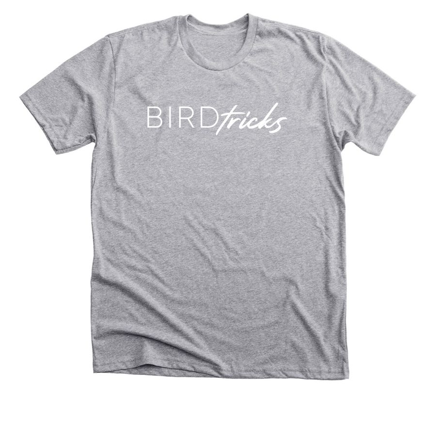 BIRD Tricks (White Edition), a Athletic Heather Premium Unisex Tee