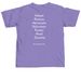 Happy Tails Collection, a Violet Comfort Colors Unisex Tee (back-view)