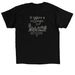 Help Us Grow Our Family, a Black Classic Unisex Tee (back-view)