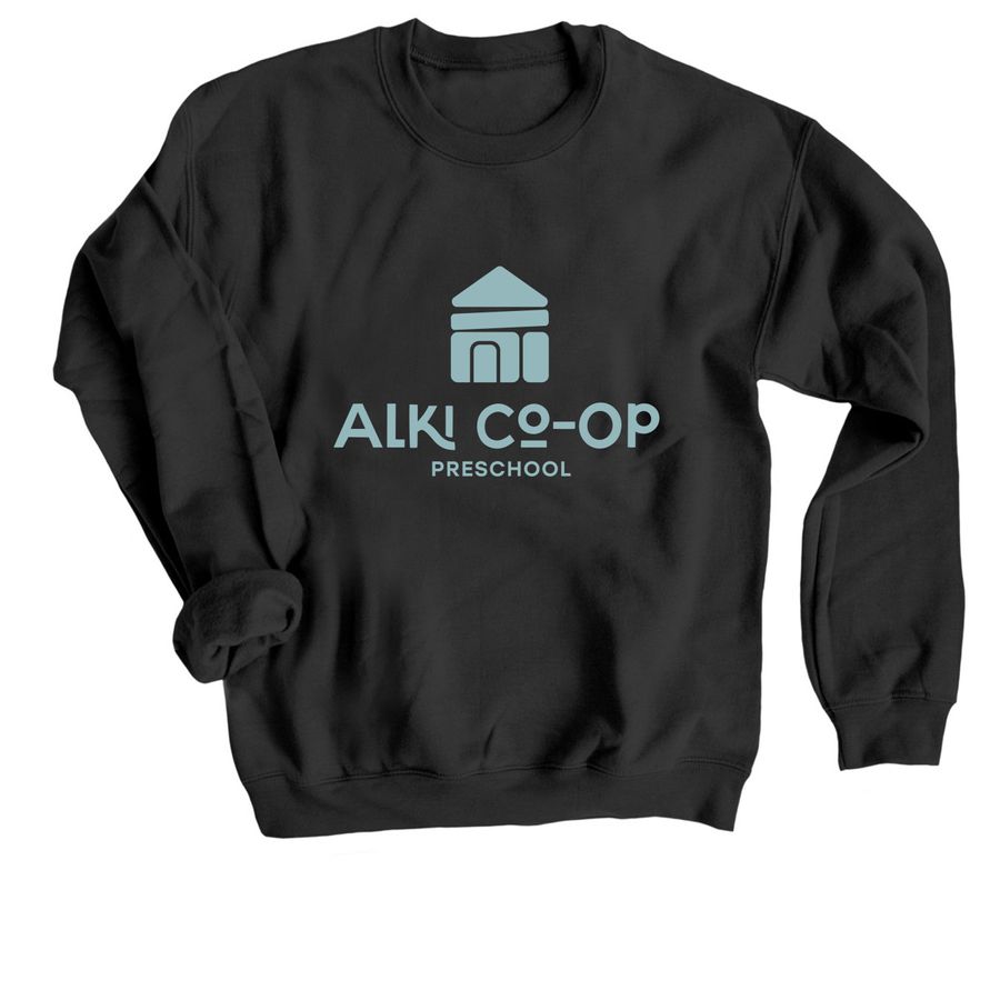 Alki Co-op Adult Crewneck Sweatshirt, a Black Crewneck Sweatshirt
