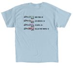 She Arts Summer Theater Festivals Shirt, a Light Blue Classic Unisex Tee (back-view)