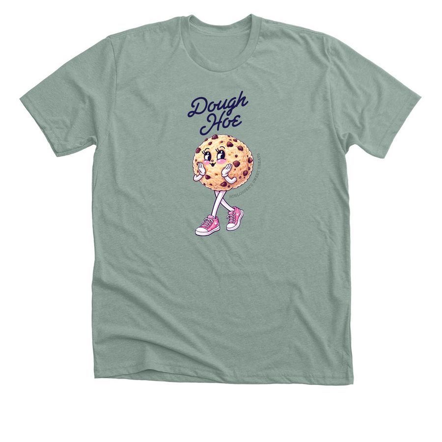 Dough Hoe, a Heather Sage Premium Unisex Tee
