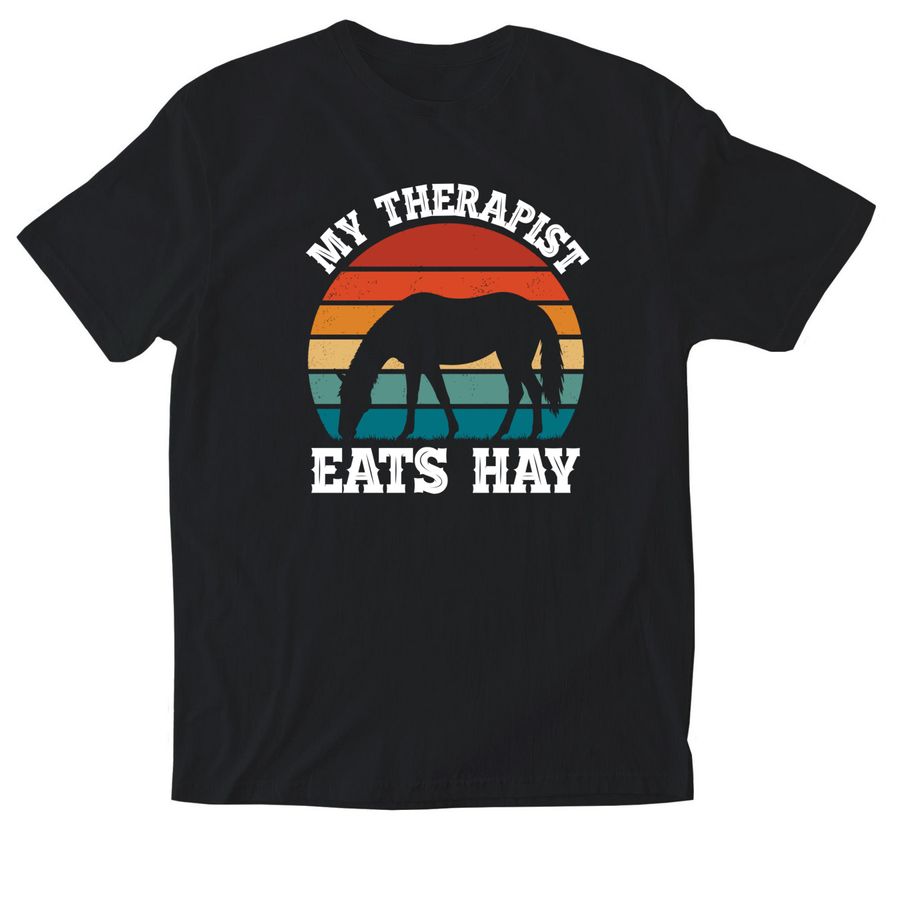 All About Horses Rescue, a Black Softstyle Cotton Tee