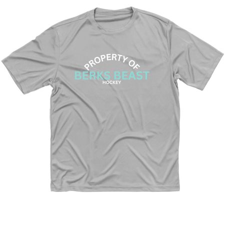 Property of Berks Beast Performance Tee, a Silver Classic Performance Tee