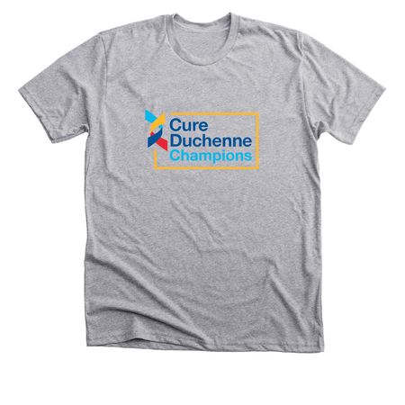 CureDuchenne Champions, a Athletic Heather Premium Unisex Tee