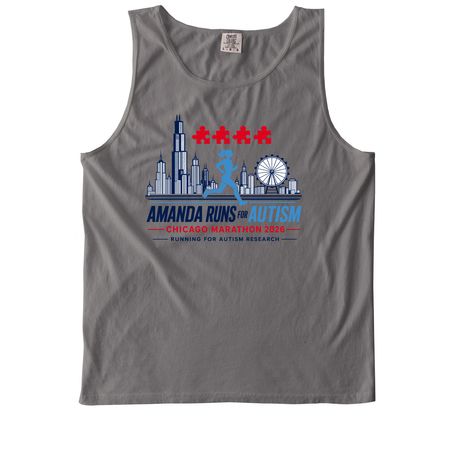 AK Runs - Fun Collection, a Grey Comfort Colors Tank Top