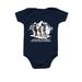 Husky Howls and Pals - for the little ones, a Navy Infant Onesie