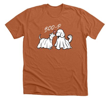 BOO-P with Ruby and Georgie, a Heather Autumn Premium Unisex Tee