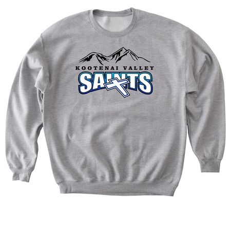 KVCS Saints, a Sport Grey Softstyle Crewneck Sweatshirt