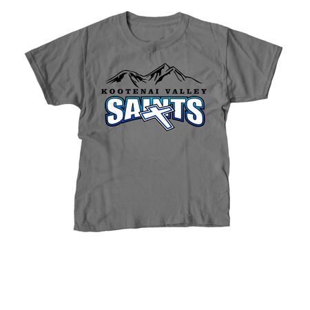 KVCS Saints, a Charcoal Youth Unisex Tee