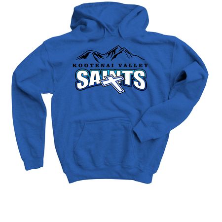 KVCS Saints, a Royal Blue Youth Pullover Hoodie