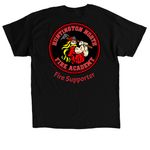 Support the Next Generation of Firefighters, a Black Classic Unisex Tee (back-view)