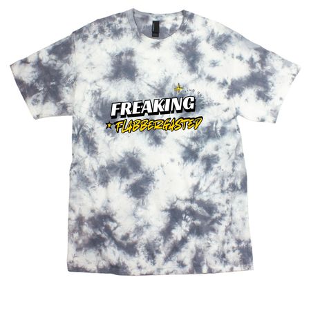 FOE Flabbergasted Tee, a Grey Crystal Tie Dye Tee