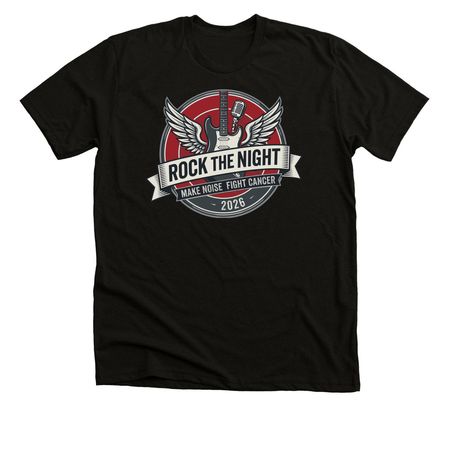 Rock the Night Fundraising T-Shirt, a Solid Black Blend Premium Unisex Tee